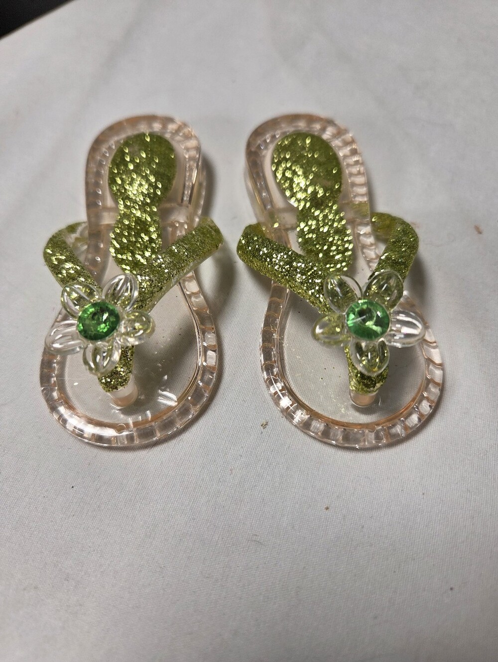 Glitter Flip Flop Charms with Gemstones Home Decor